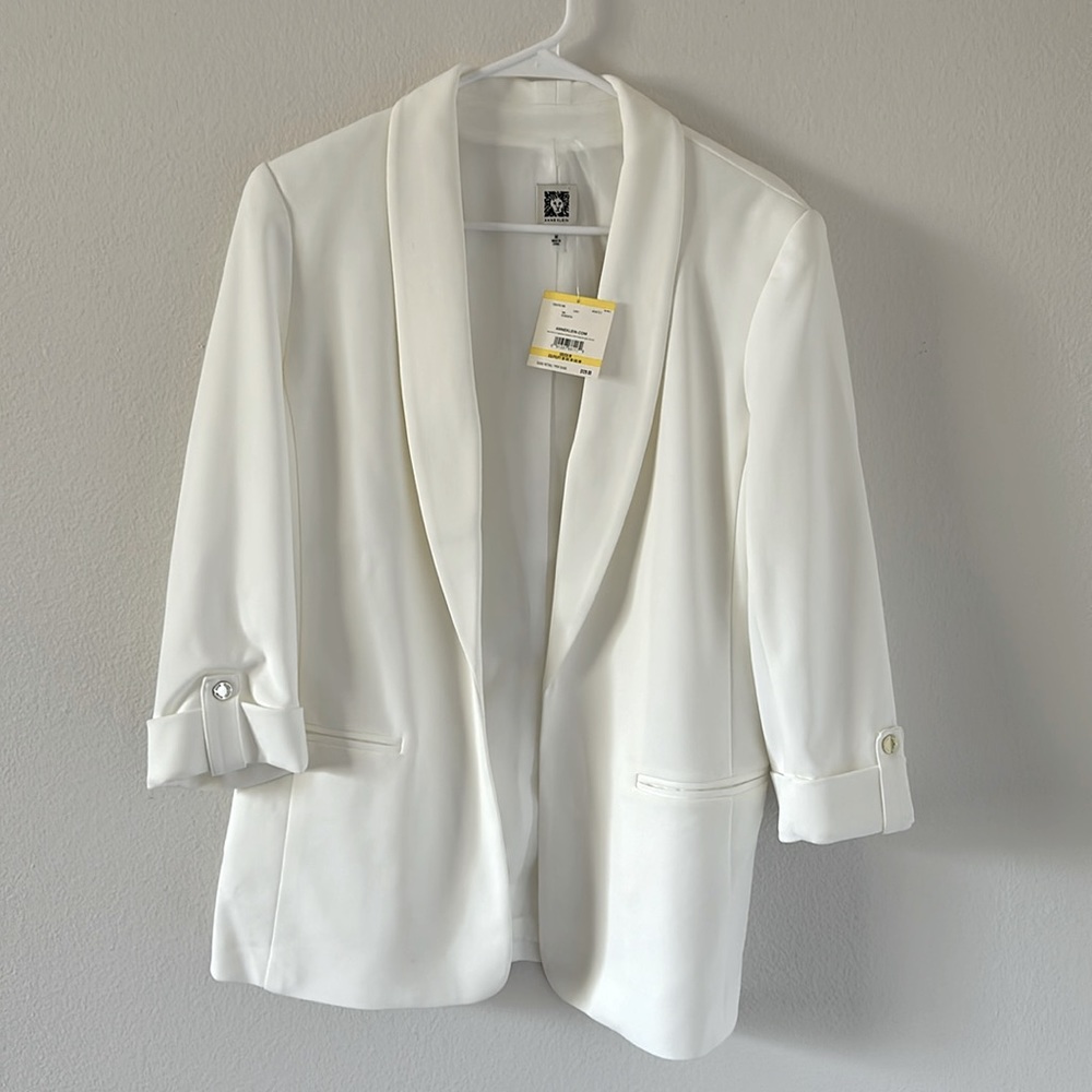 Anne Klein white blazer